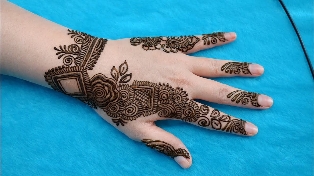 Eid special mehandi design, step by step Mehandi designs | Mehandi ka design ✨♥️