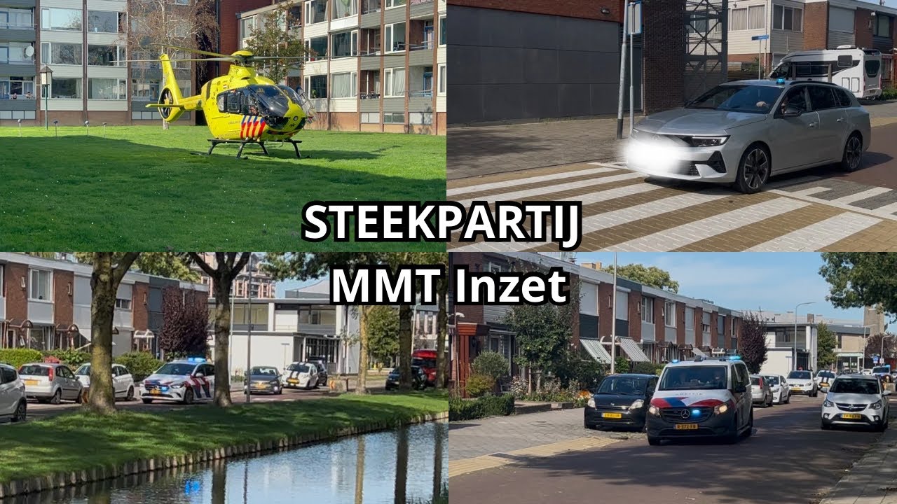 [MMT Inzet] Steekpartij Grote Beerstraat Zwijndrecht 🚁Traumaheli, politie B-klasse & Vito’s in actie