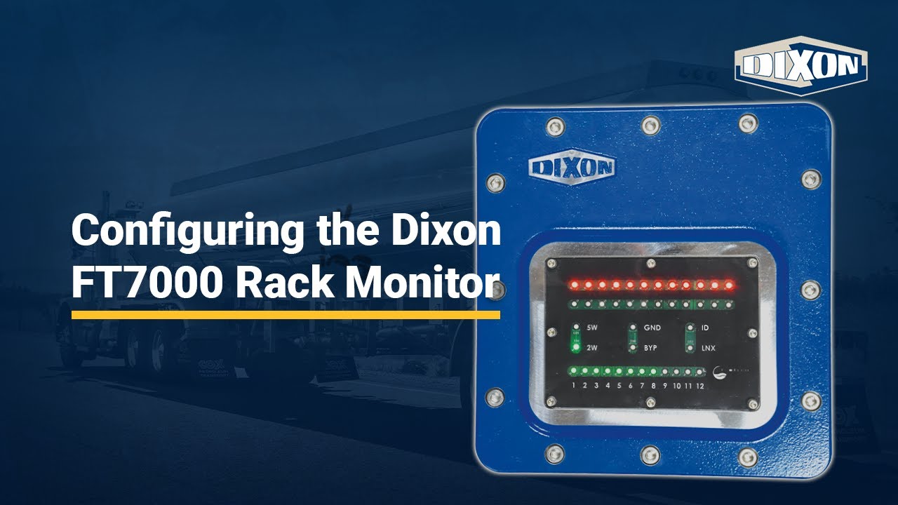 Configuring the Dixon FT7000 Rack Monitor