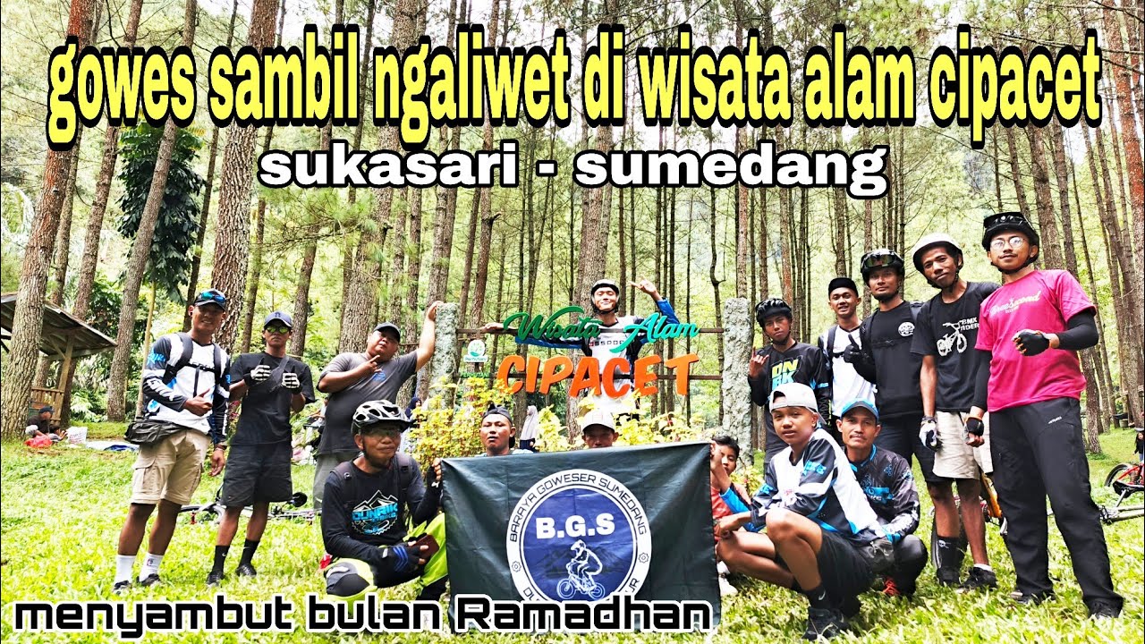 Gowes ke wisata alam cipacet sukasari - sumedang sambil ngaliwet menyambut bulan Ramadhan
