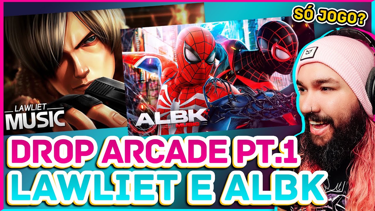 React Drop Arcade 1 | Lawliet - Missão Cumprida | ALBK ft. Iron Master - Dois Aranhas | Música Geek