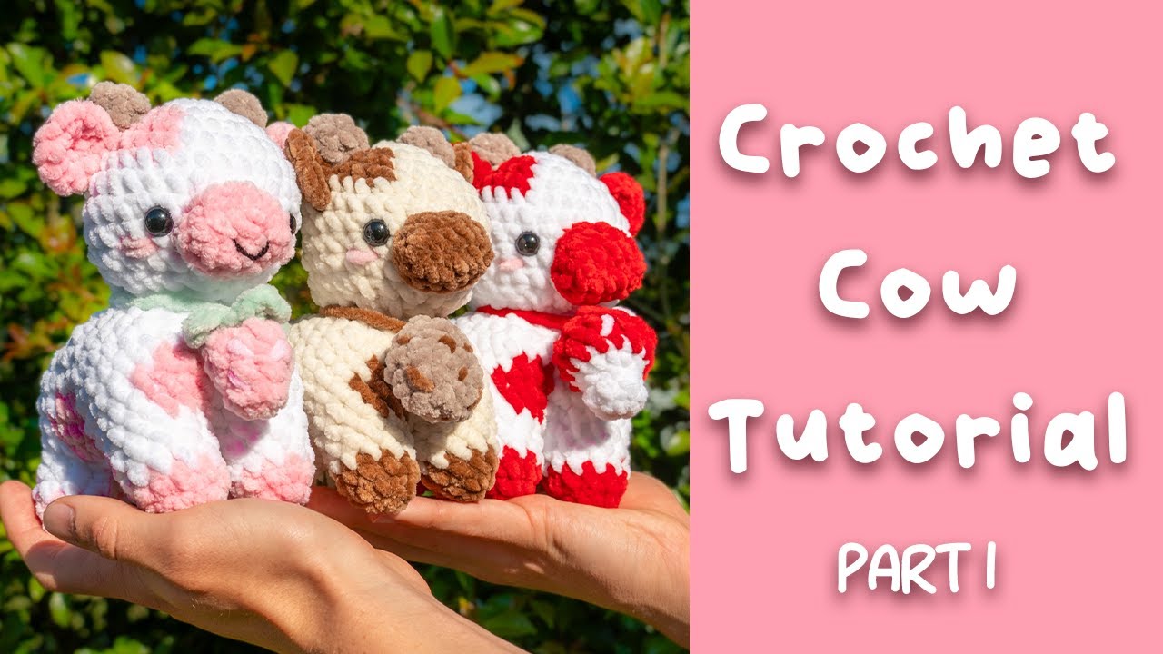 Crochet Cow Tutorial - Free Amigurumi Pattern How To Part 1
