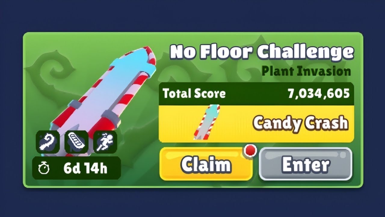 ☘️🌵 Plant Invasion Compilation to get CANDY CRASH 🍭 No Floor Challenge in Subway Surfers North Pole 