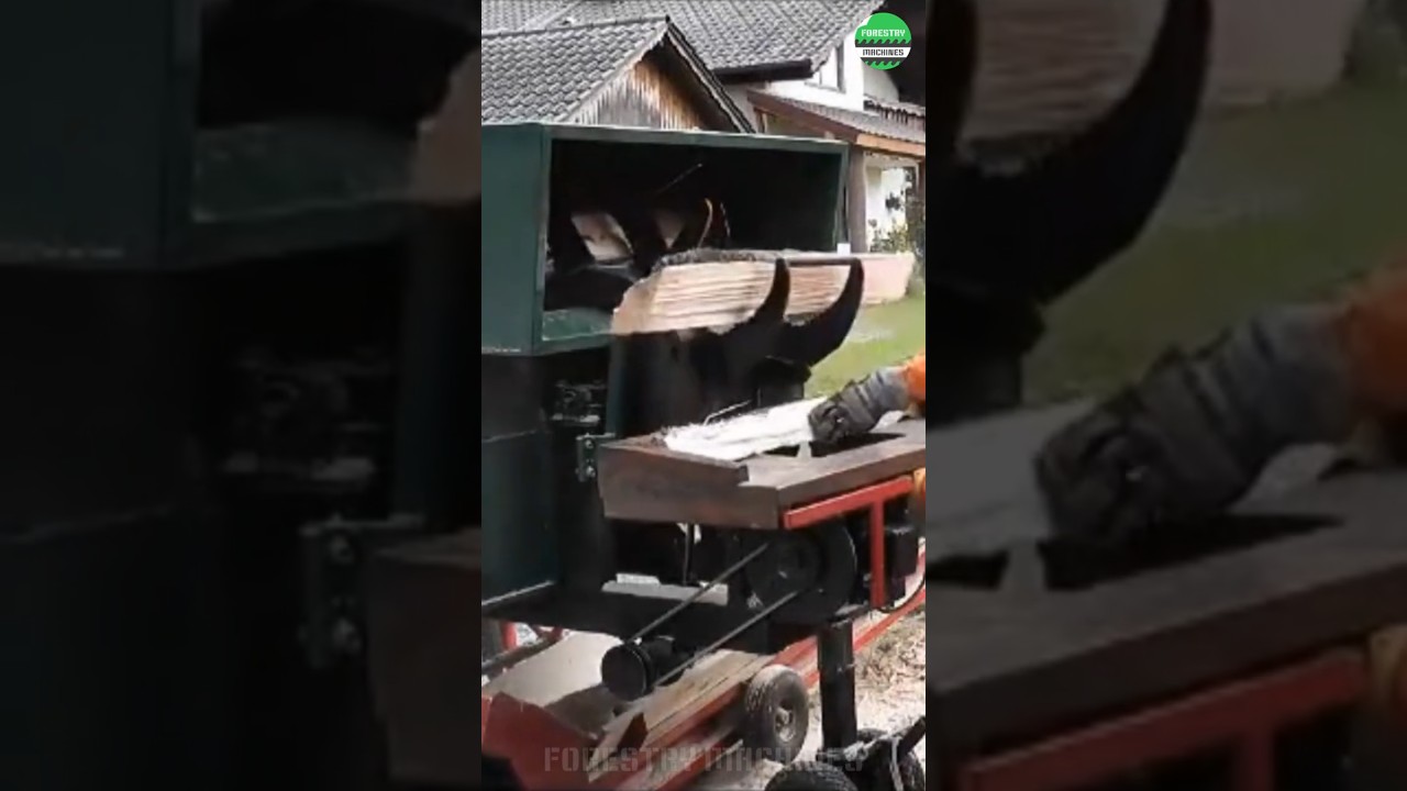 Fastest Automatic Firewood Processing Machine 