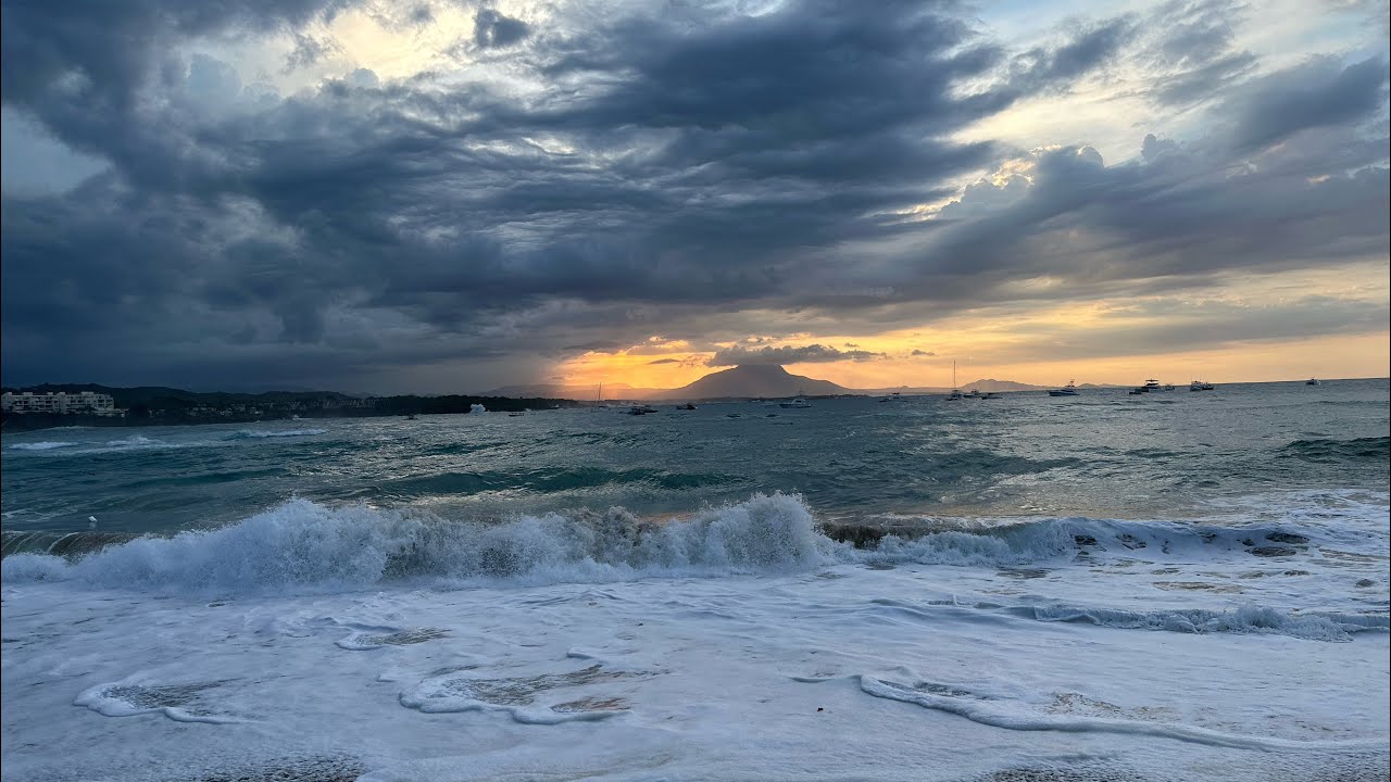 Storm Hits Sosua Beach in Puerto Plata province Dominican Republic 