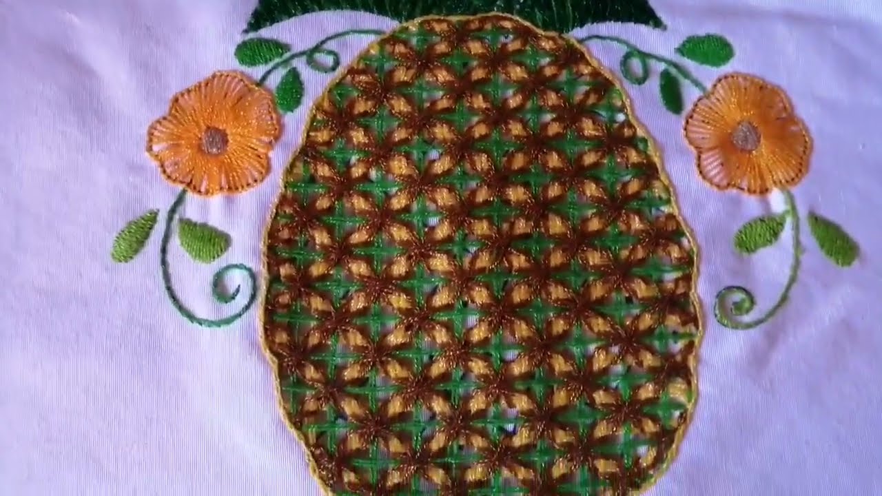 Bordado fantasía para piña 🍍🍍muy fácil