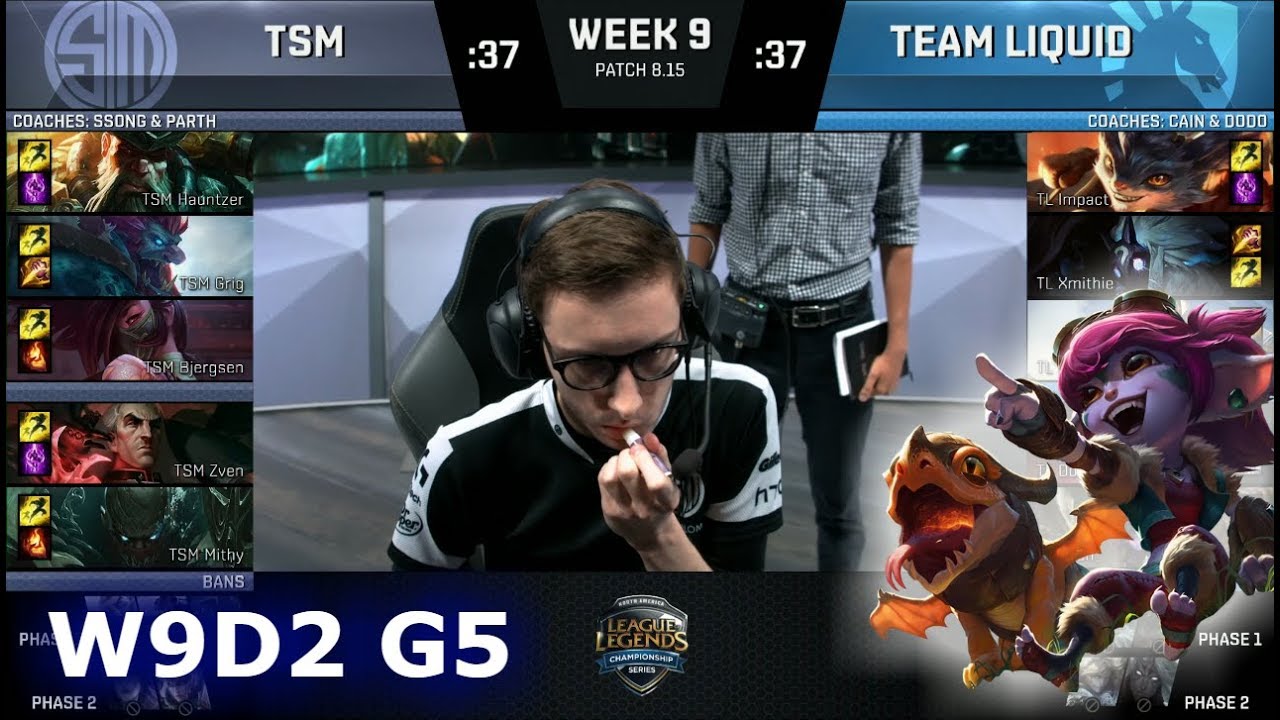 TSM vs Team Liquid | Week 9 Day 2 S8 NA LCS Summer 2018 | TSM vs TL W9D2