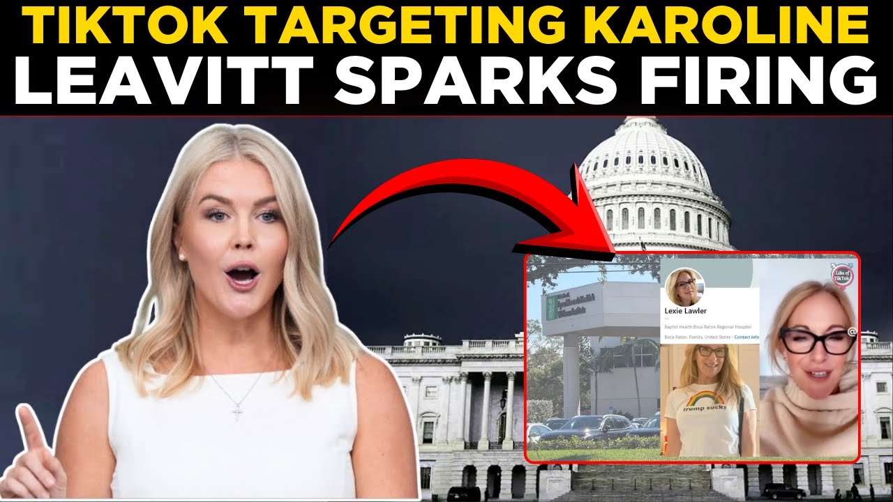 Karoline Leavitt LIVE: Nurse Fired Over Graphic Threat To Trump Aide Karoline Leavitt | US NEWS LIVE
