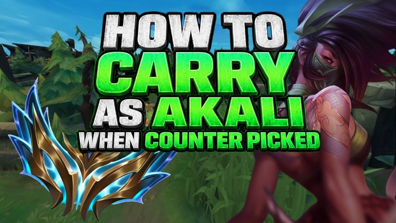 How to Carry as Akali When Counter Picked |  Challenger Akali Educational