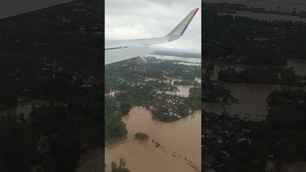 BANJIR ACEH Siklon Tropis, Save Landing at SIM Airport - Pelita Air IP 342