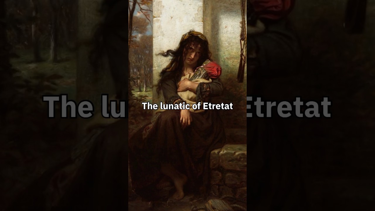 The lunatic of Etretat by Huhues Merle 1871 #art #history #painting