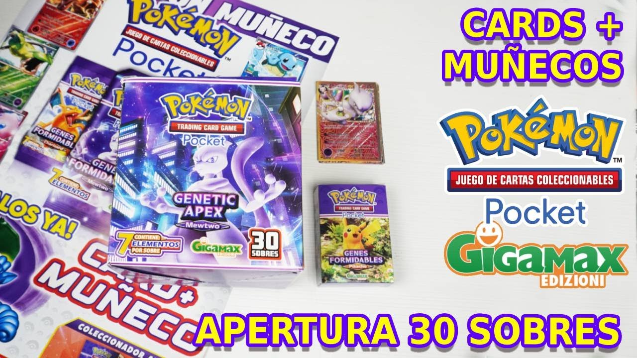 CARDS POKÉMON TCG POCKET de Gigamax Edizioni: Apertura 30 sobres PARTE 2