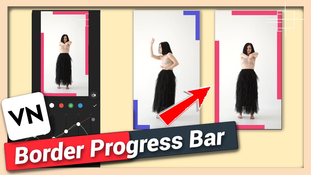 Add Frame or Border Progress Bar Animation | VN Video Editor Tutorial