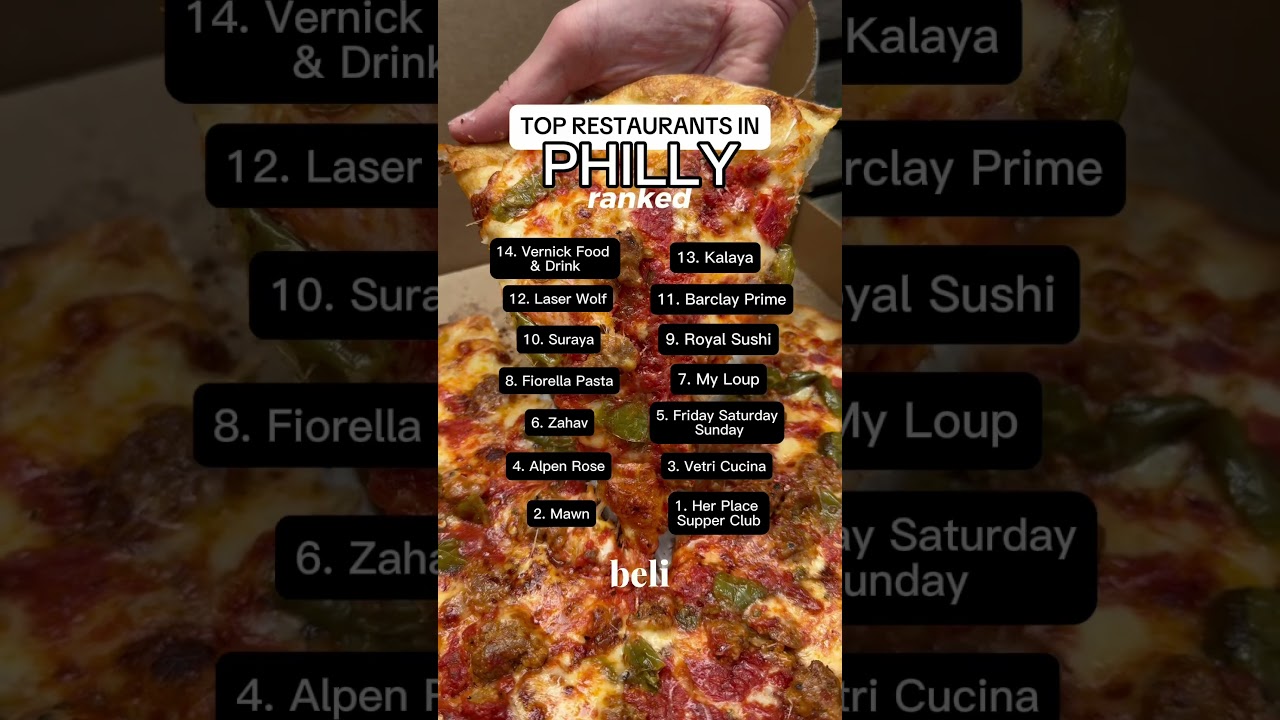 TOP 14 PHILLY RESTAURANTS