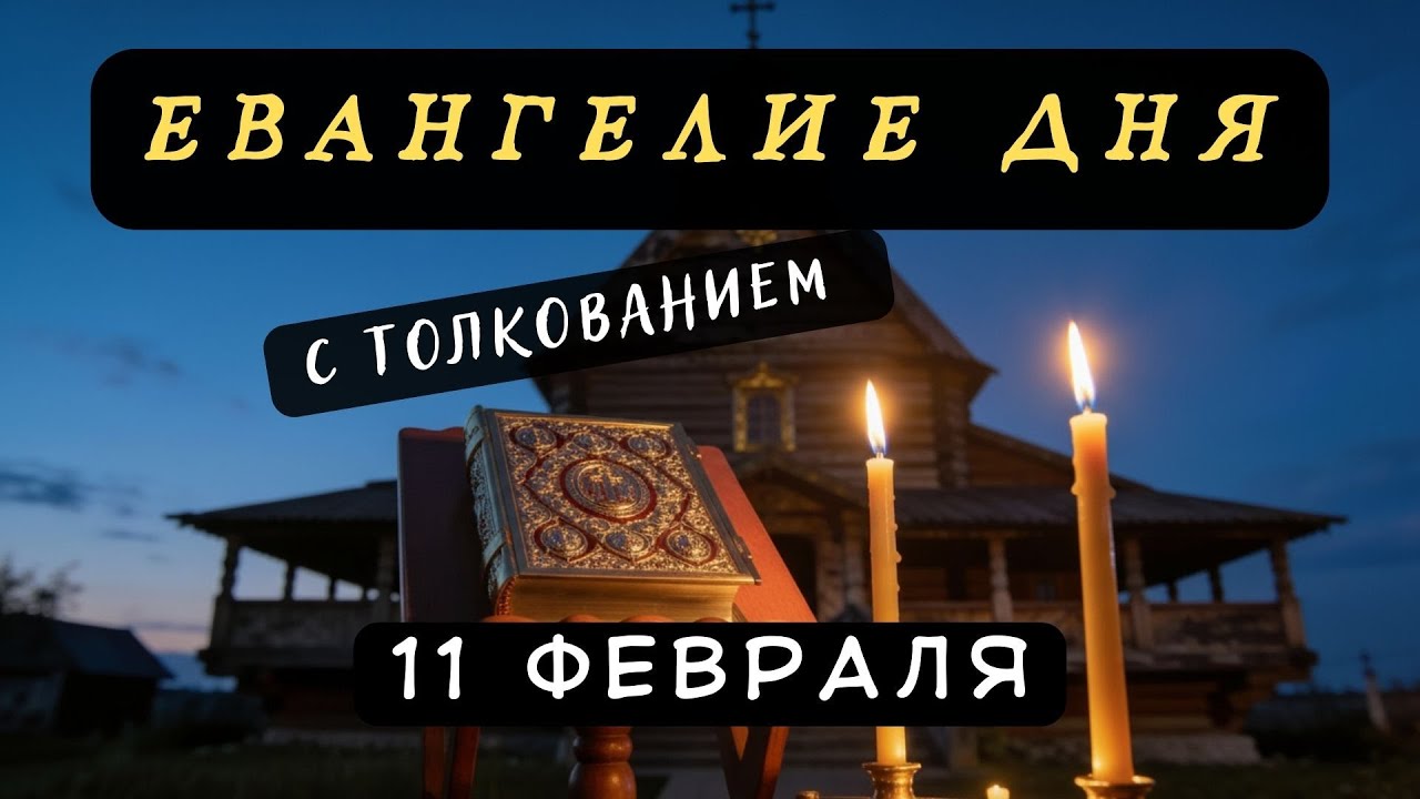 ЕВАНГЕЛИЕ ДНЯ. 📖11 февраля 2026 года — Среда Сырной седмицы (Масленица)