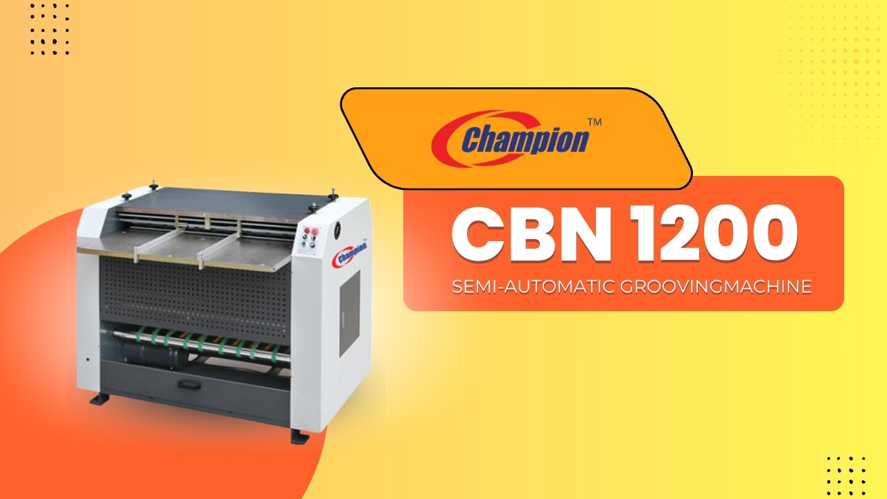 Champion CBN 1200 | Semi-Automatic Grooving Machine | AFRA Printechnik