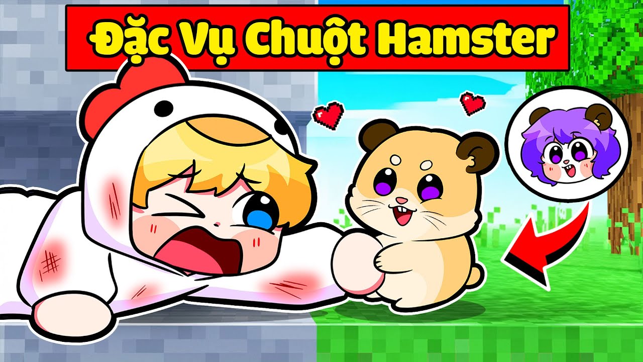 NABEE TRỞ THÀNH ĐẶC VỤ CHUỘT HAMSTER BẢO VỆ CẬU CHỦ TÔ GÀ TRONG MINECRAFT*NABEE HAMSTER 🐹😎