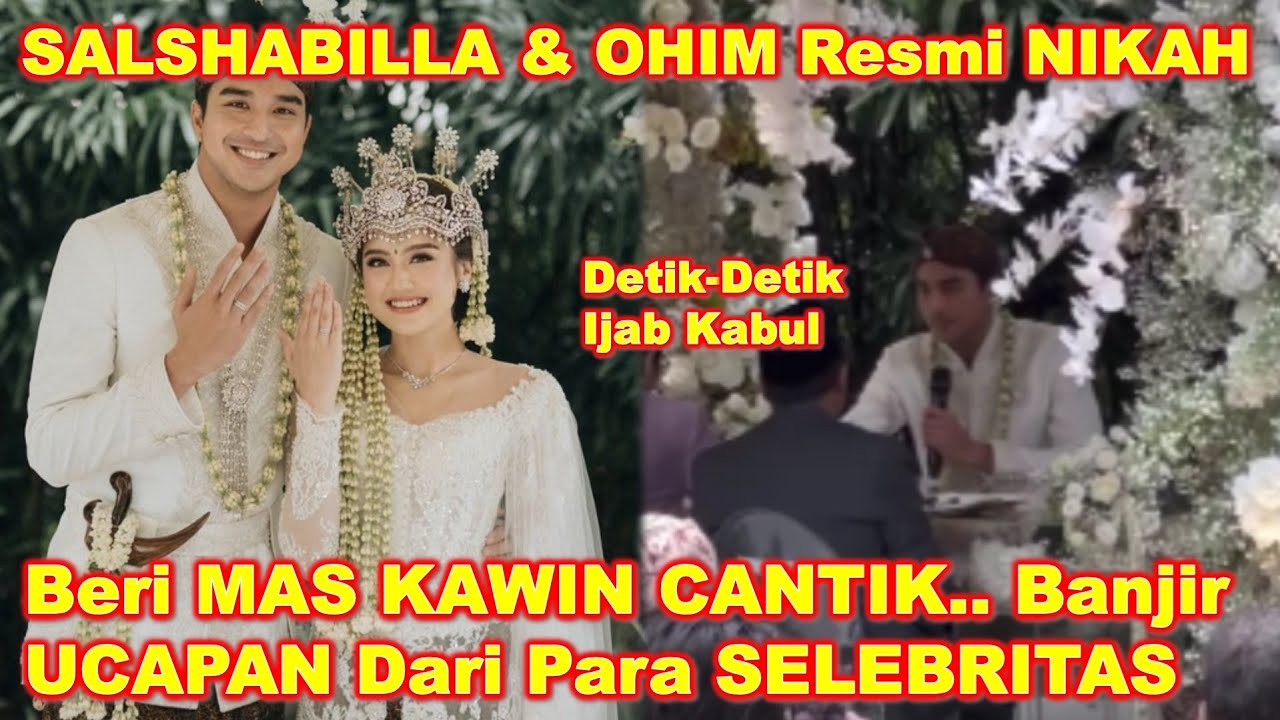 Detik2 IJAB KABUL SALSHABILLA & IBRAHIM RISYAD!!- Beri MAS KAWIN CANTIK, PRILLY LATUCONSINA Ucap INI