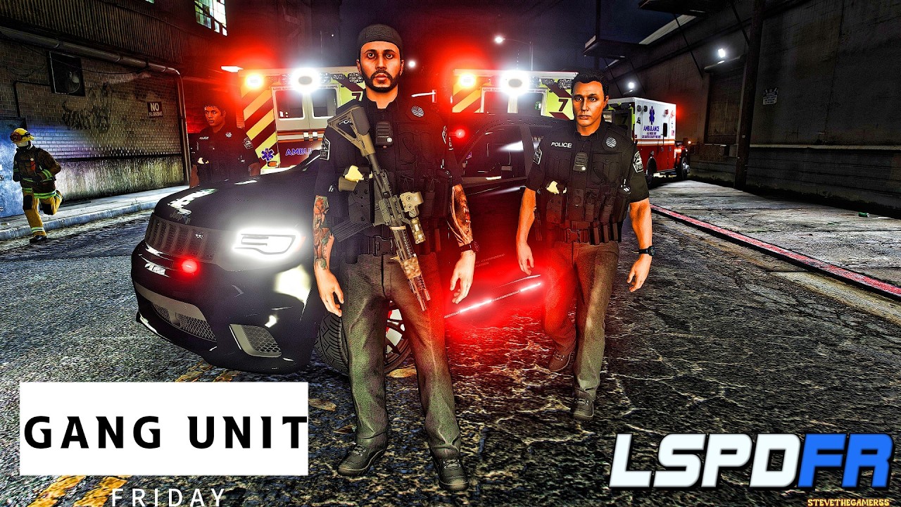 GTA 5 LSPDFR | Неопознанное подразделение банды Trackhawk 🔥 Уличная забастовка в пятницу вечером!