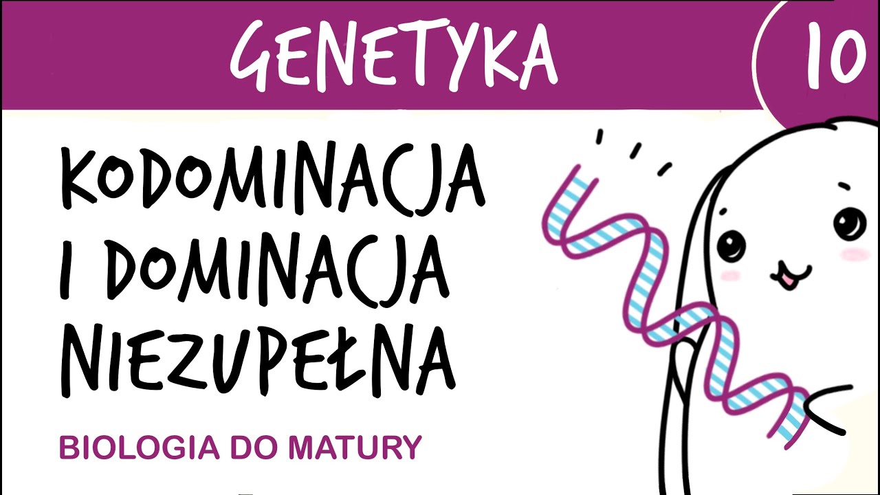 Genetyka 10🧬 Kodominacja i dominacja niezupełna, krzyżówki genetyczne - matura biologia rozszerzona