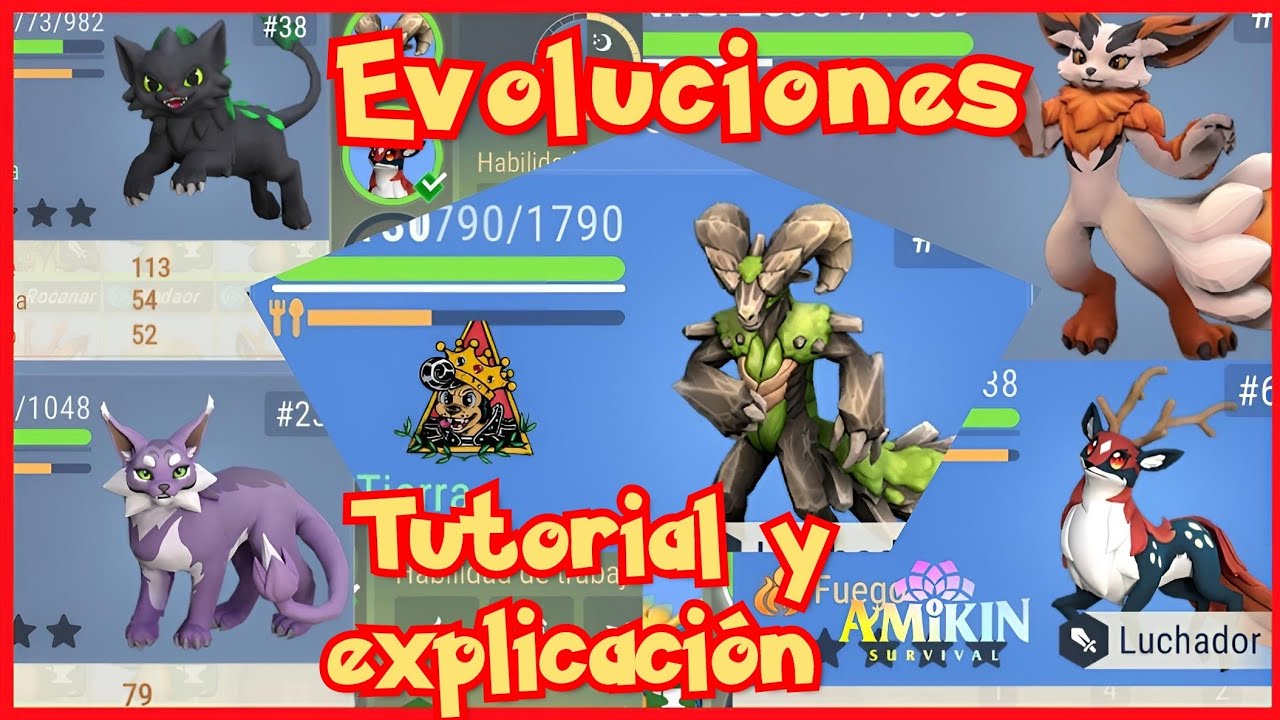 Amikin Survival : Evolución y evoluciones Tutorial, explicación y análisis - Testeo #amikinsurvival