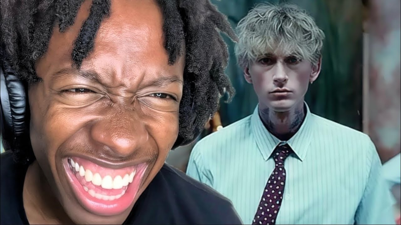 WHITE MICHAEL JACKSON! mgk - vampire diaries (Music Video) REACTION