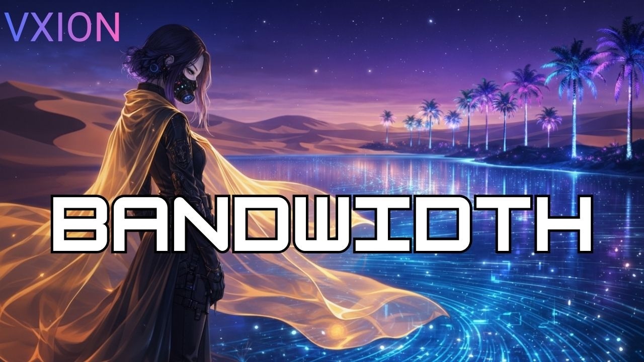 V-XION - BANDWIDTH (Official Visualizer) | Arabian Trap & Moombahton [Virtual K-Pop]