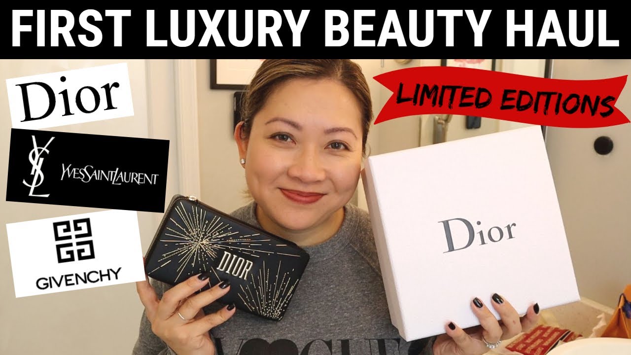 FIRST LUXURY BEAUTY HAUL | DIOR YSL GIVENCHY | LIMITED EDITIONS