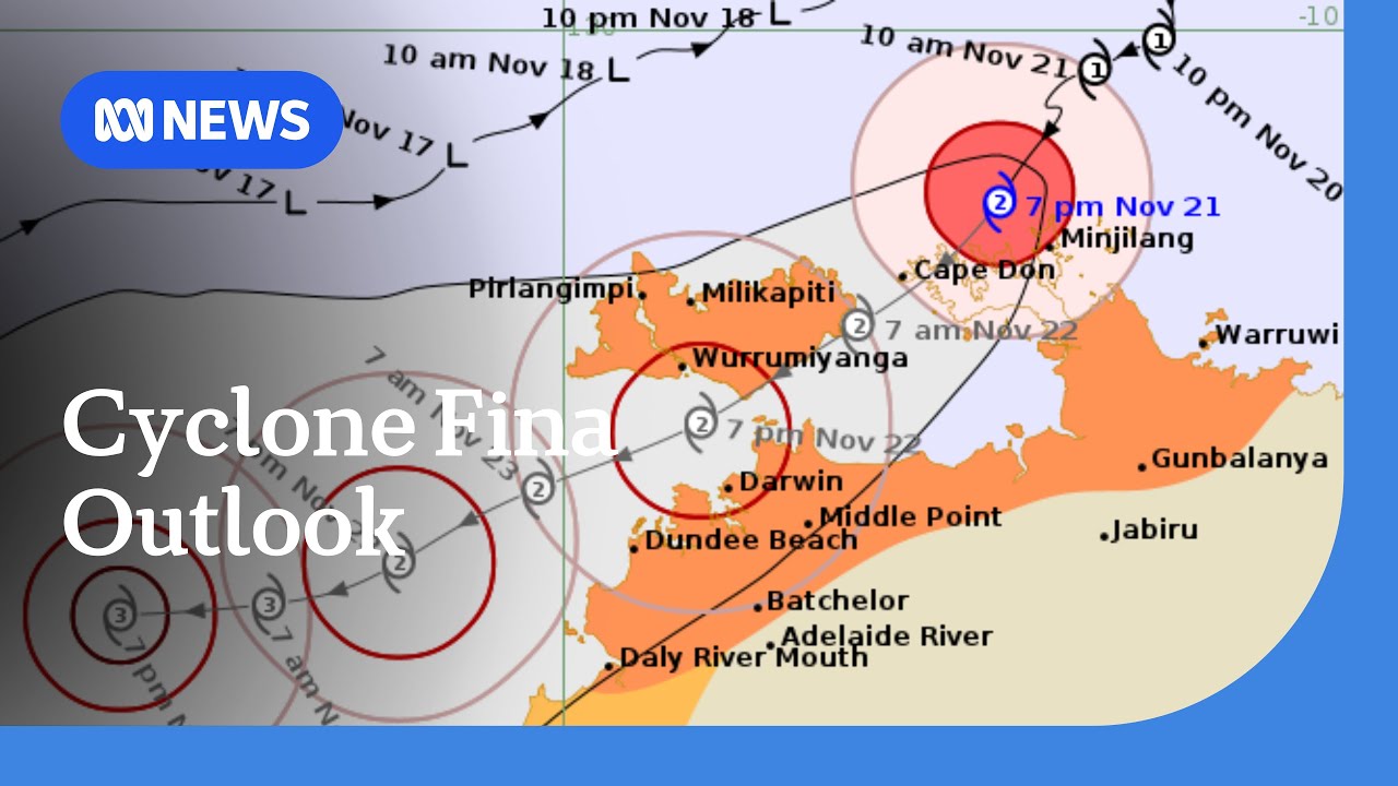 NT&rsquo;s north braces as Cyclone Fina brings heavy rain, strong winds | ABC NEWS