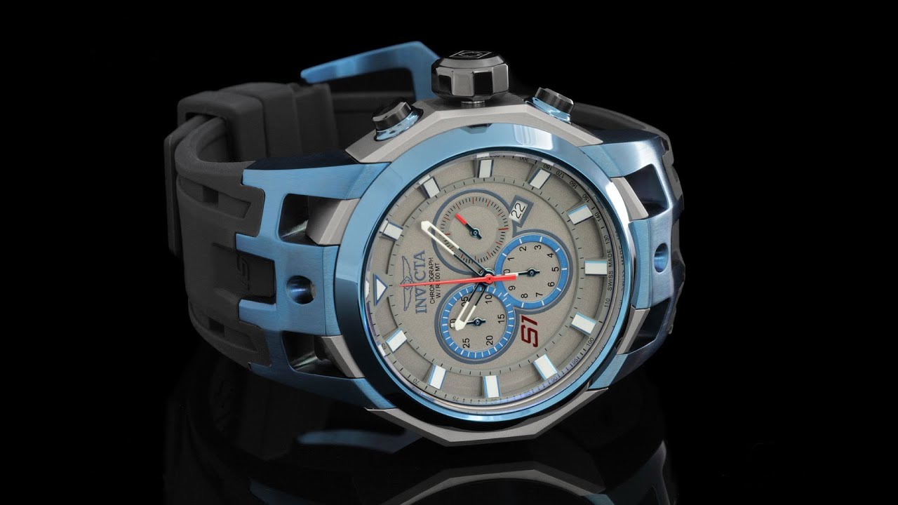 Invicta 16814 Swiss S1 Rally Chrono in SS & Titanium