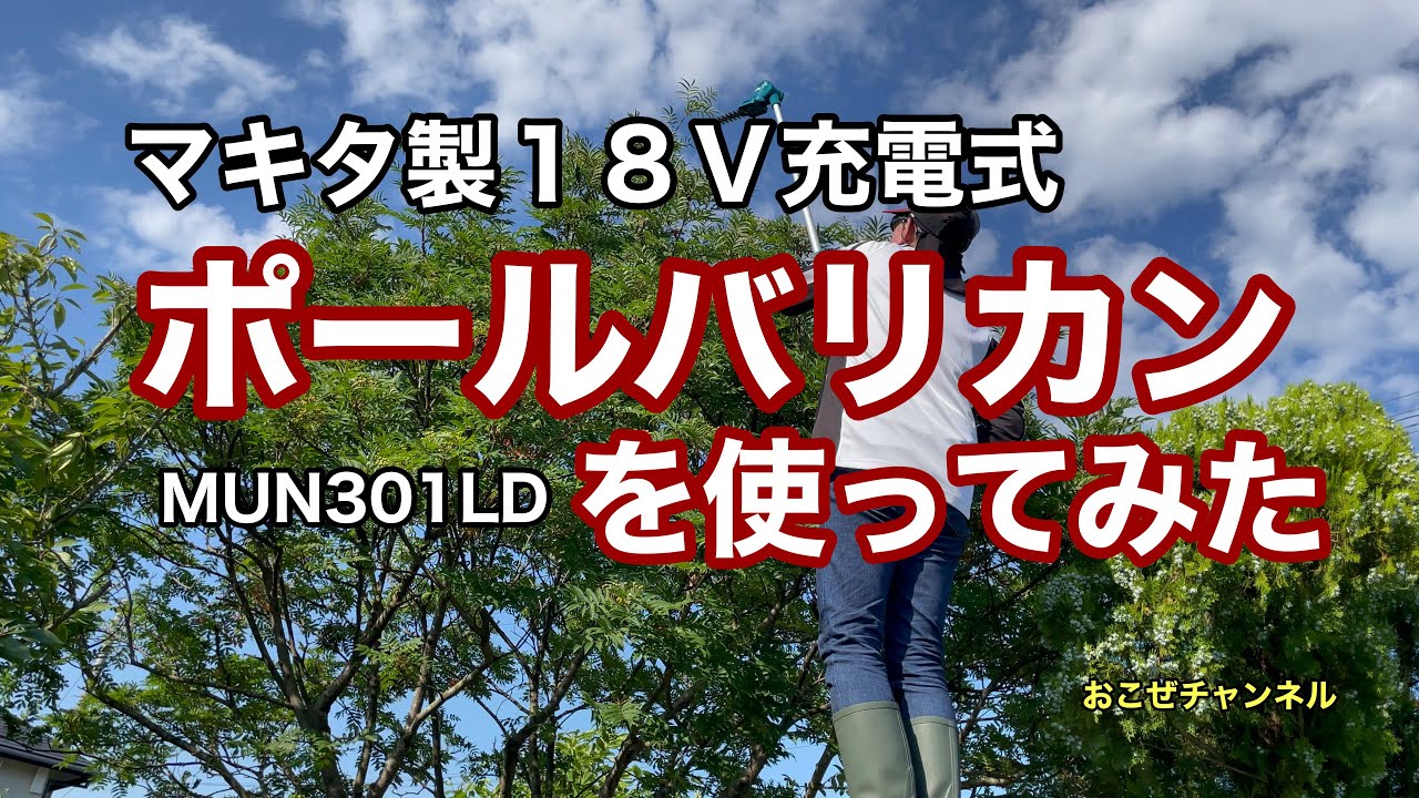 マキタ製１８Ｖ充電式ポールバリカンを使ってみた
