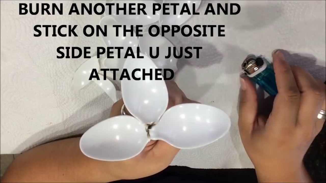 Tutorial  Plastic spoon flower