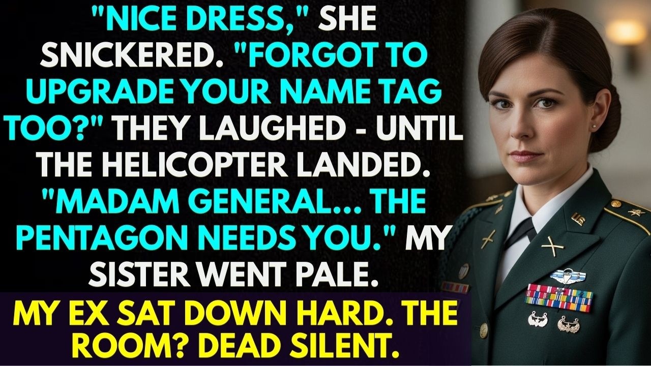They Mocked Me at the Class Reunion — Until the Helicopter Landed “Madam General… We Need You ”