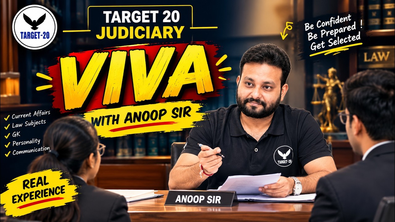 Judiciary Viva Session | Student Viva Session |Target 20 Judiciary | Viva with Anoop Sir
