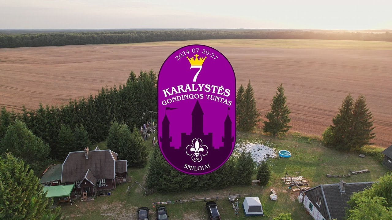 Stovykla 7 Karalystės. Plungės skautai. Gondingos tuntas. 2024 07 20-27d.