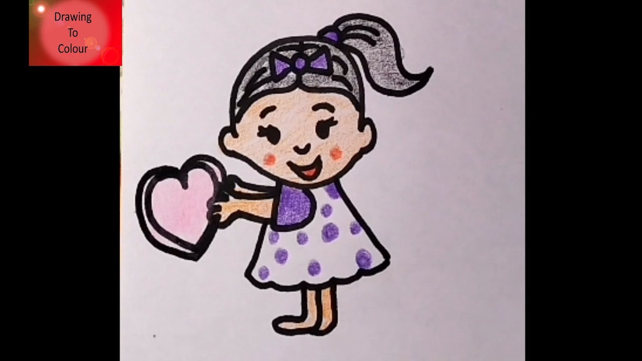How To Draw a Girl | Girl Drawing Step by Step @DrawingToColour