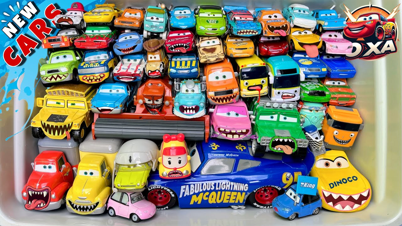 Disney Pixar Cars Unboxing Review | Lightning McQueen, Tow Mater, Chick Hicks, Sally Carrera, Cruz
