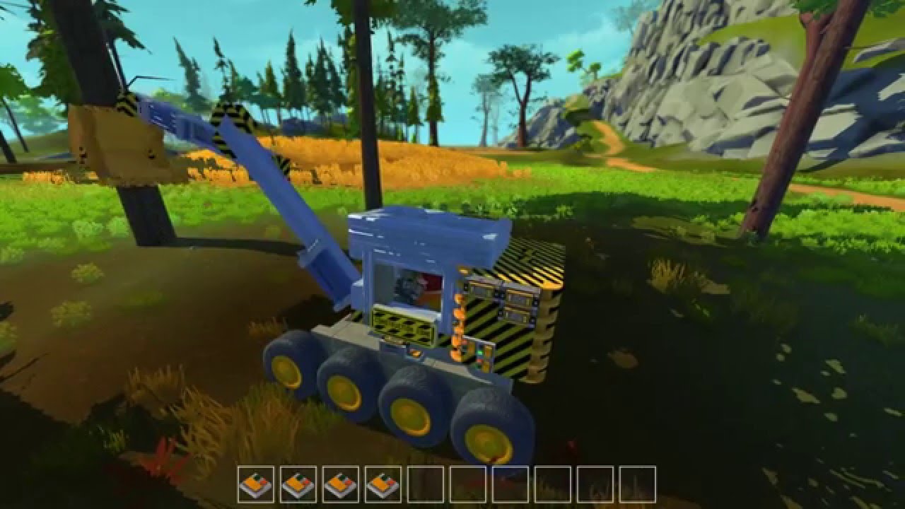 scrap mechanic, workable excavator