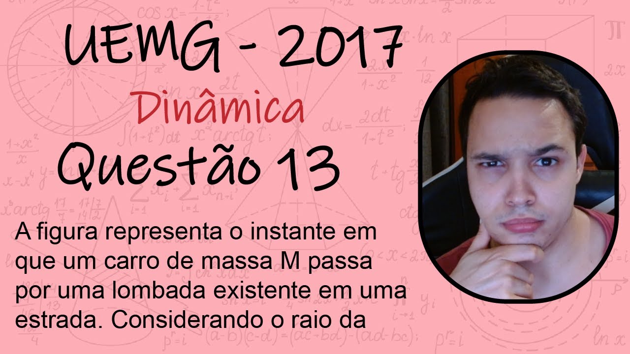 UEMG 2017 - A figura representa o instante em que um carro de massa M passa por uma lombada