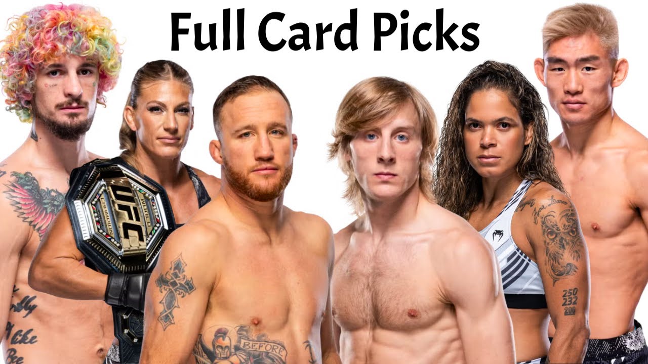 Мои прогнозы и анализ всего карда UFC 324