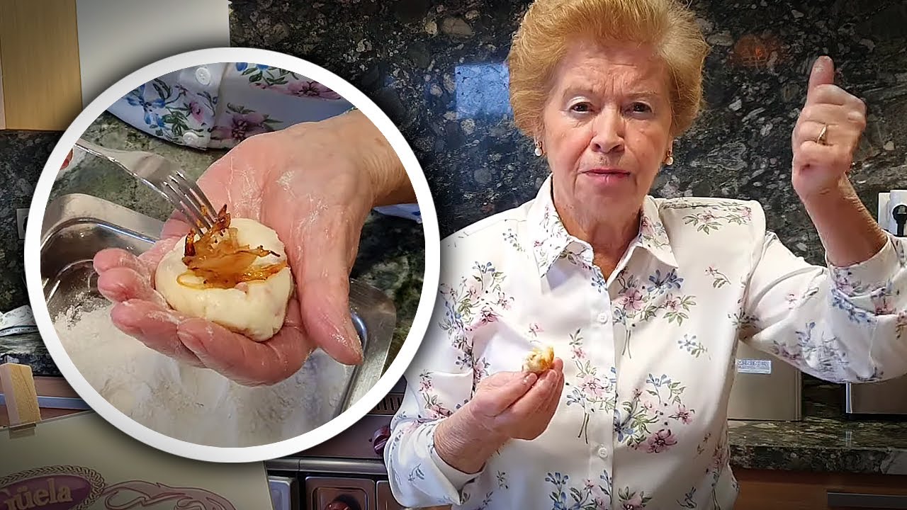 Croquetas de jamón con corazón de cebolla caramelizada de Güela Pepi