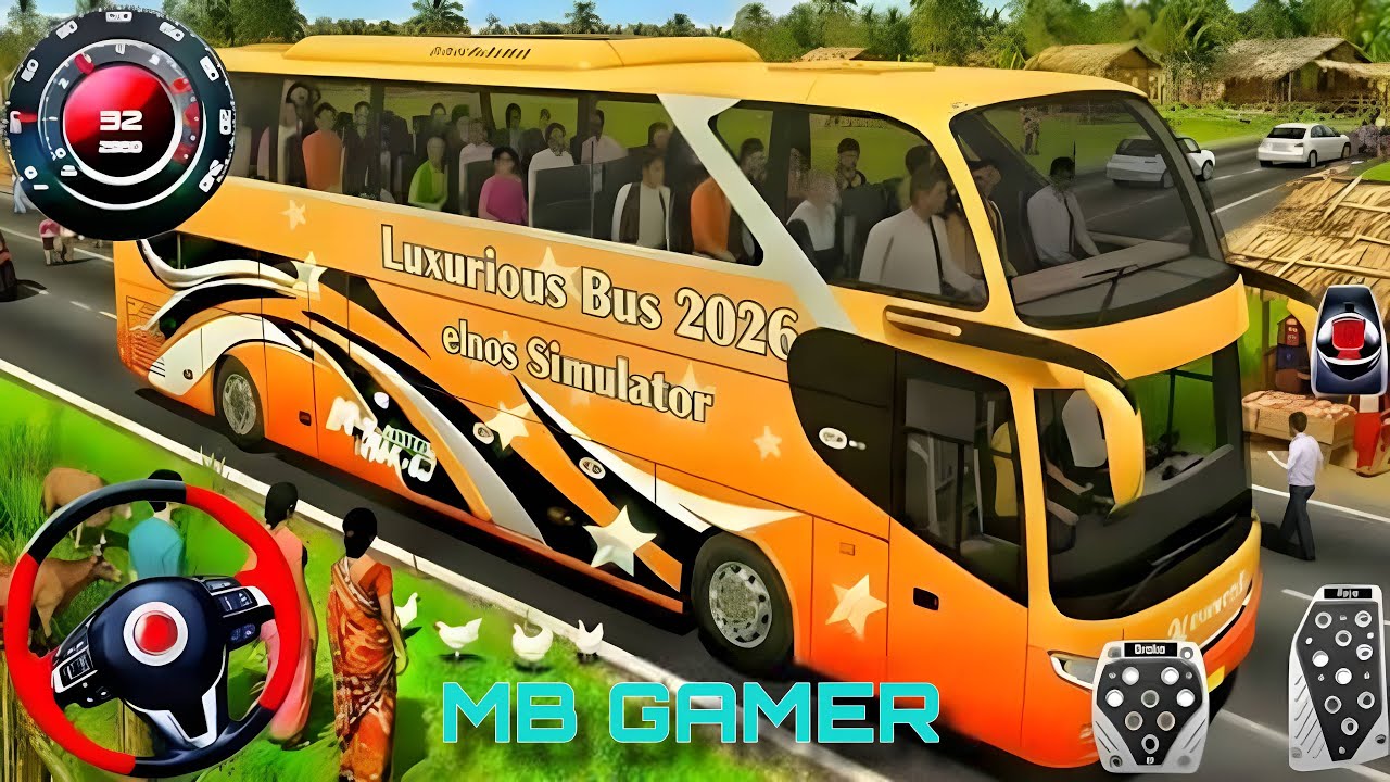 New Heavy🔥Duty Coach Offroad Game 2026 - Indian Offroad Bus Driving 3D - Bus Game Andriod Gameplay