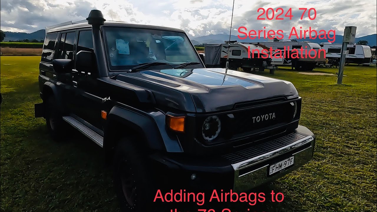 installing Airbag man Airbags to the 2024 Landcruiser 76 series. Rear leaf suspension upgrade.