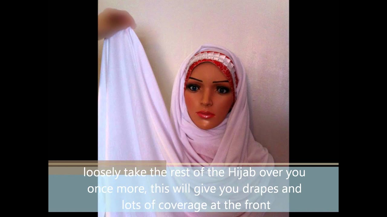How to wear a bordered Hijab