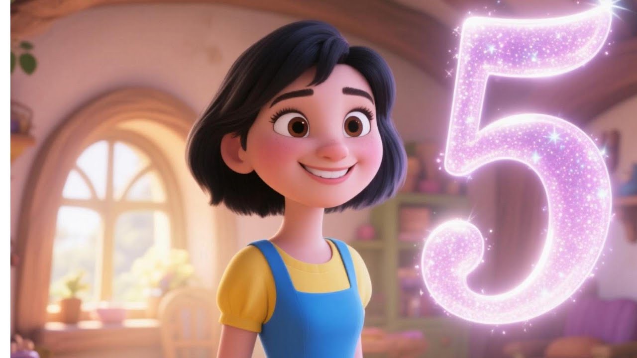 Number 5 for Kids:🌟 Learn to Count with Stars! 🌟 Phonics & Math for Toddlers🌟