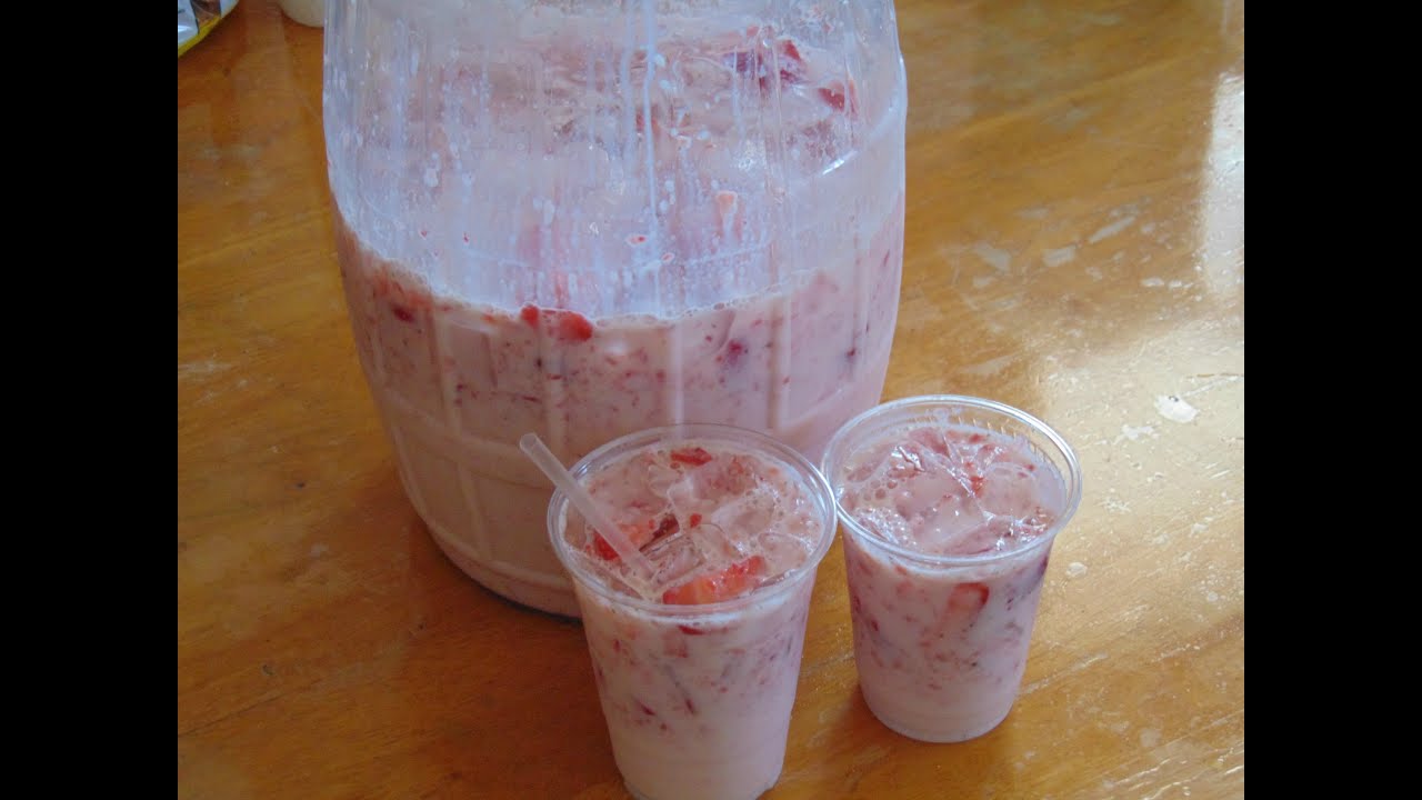 AGUA FRESCA DE FRESA  PARA FIESTAS!!! PARA VENDER!!!