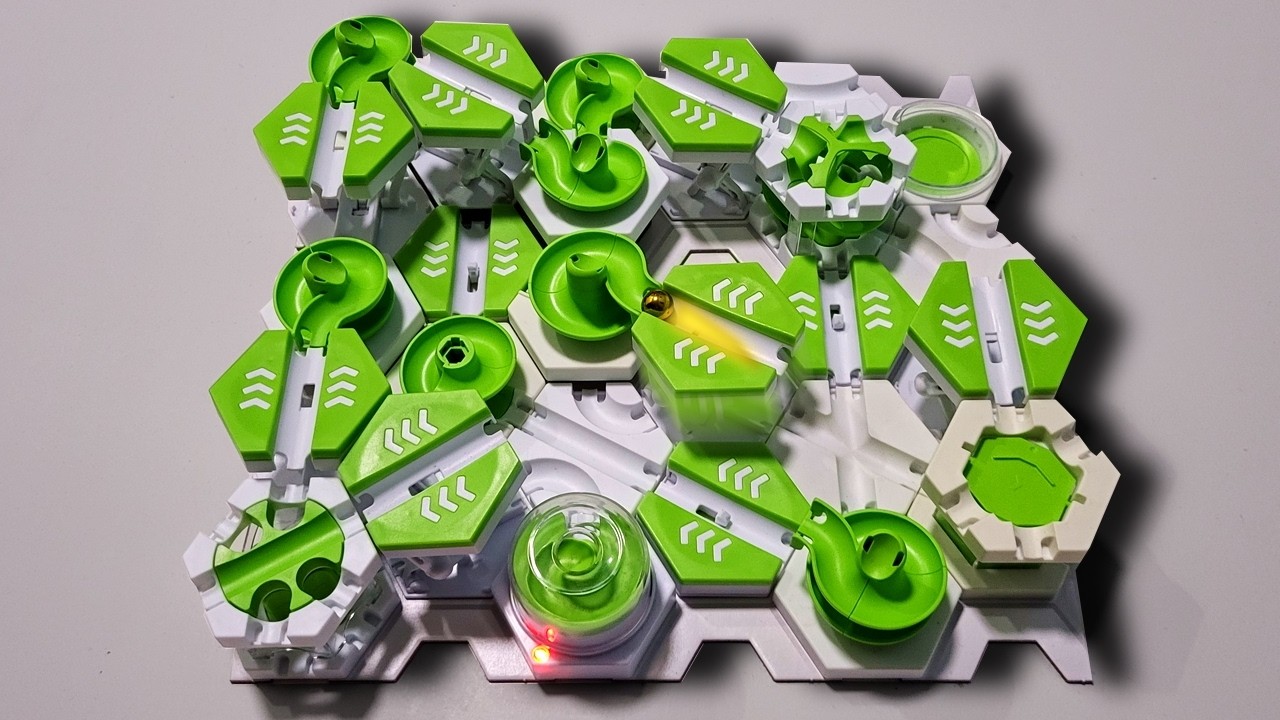 You need to see these 24 GraviTrax Marble Runs on only one Baseplate