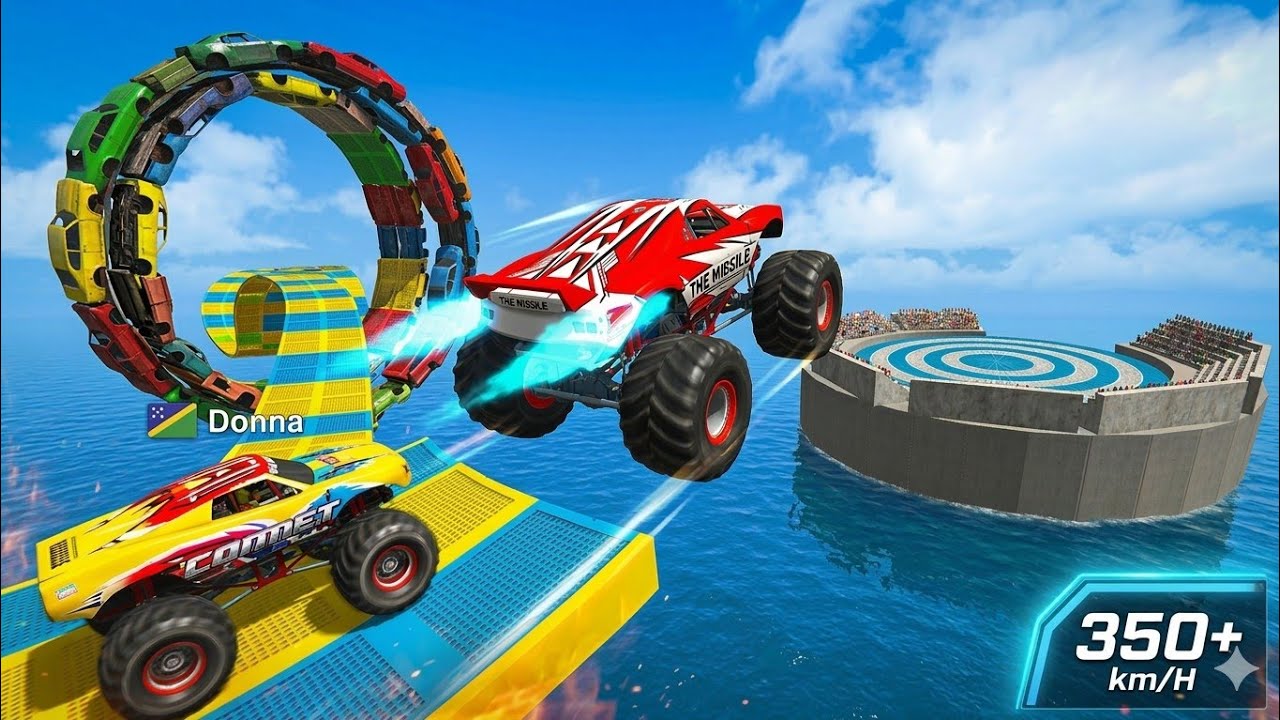 Monster Truck Impossible Stunt Race 🚛🔥 Dangerous Tracks Challenge | Monster Truck Legends Gameplay