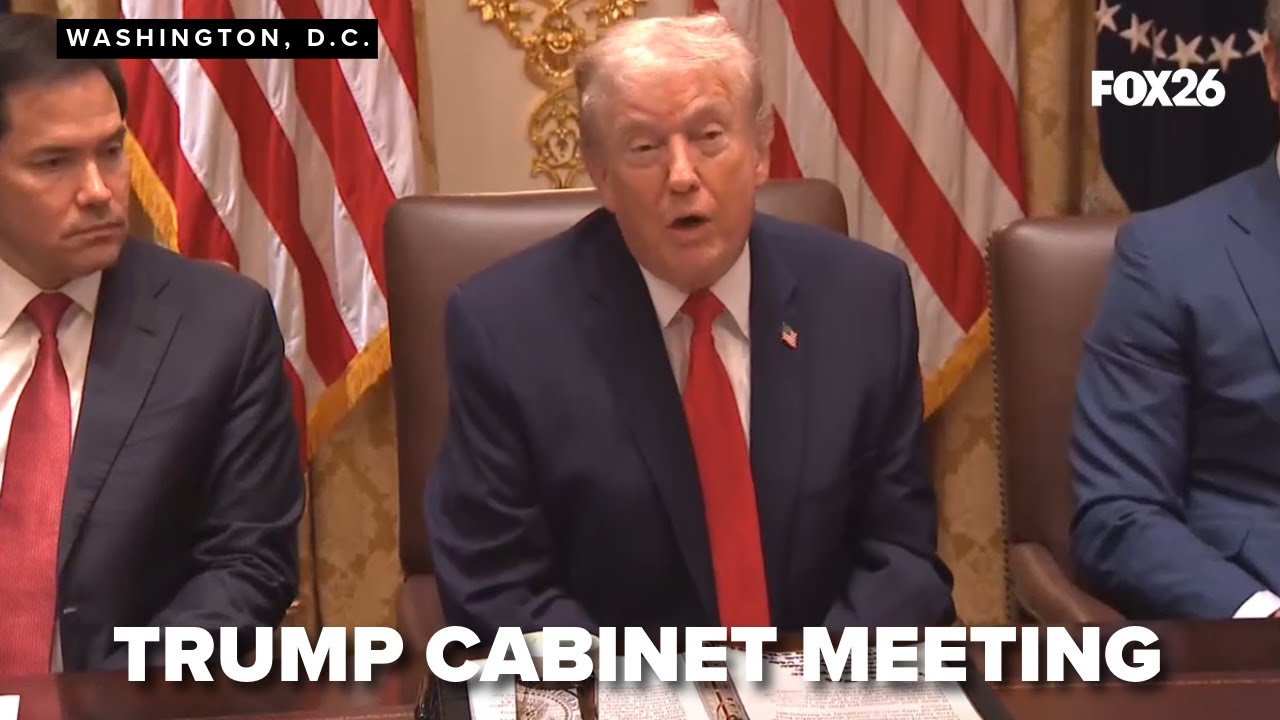 President Trump held a Cabinet Meeting on Thursday, Jan. 29