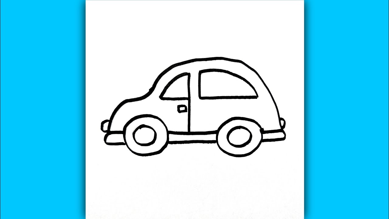 Super Easy Car Drawing for Kids 